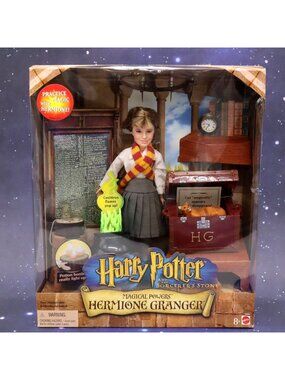 Harry Potter Magical Powers Hermione Granger 7" Doll Figure w/ Accessories 2001